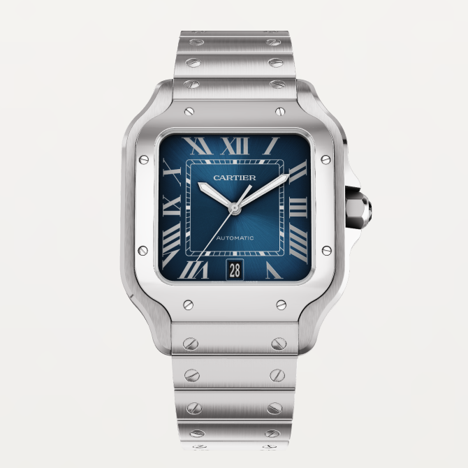 Cartier SANTOS Blau 39.8mm