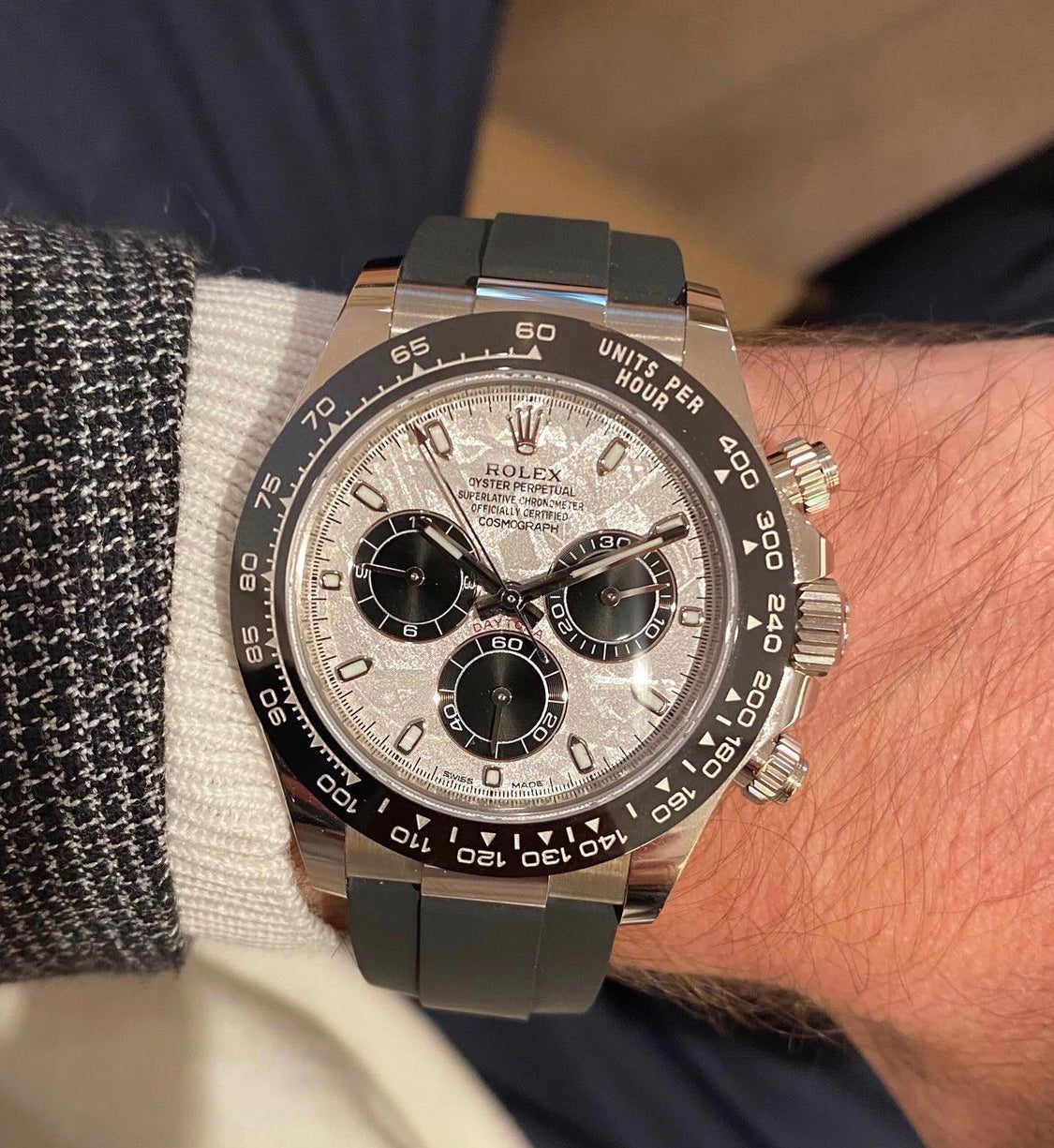 Rolex Cosmograph Daytona Weißgold Meteorite Replica
