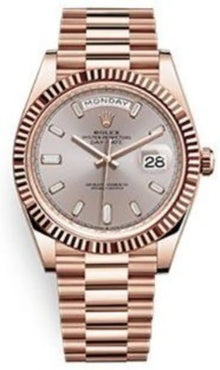 Rolex Day-Date 40 Roségold Sundust Diamanten Dial