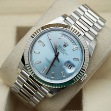 Rolex Day-Date 40 Platinum Ice-Blue Diamanten Dial