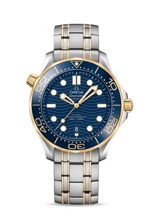 Omega Seamaster Diver 300m Blue Gelbgold 42mm
