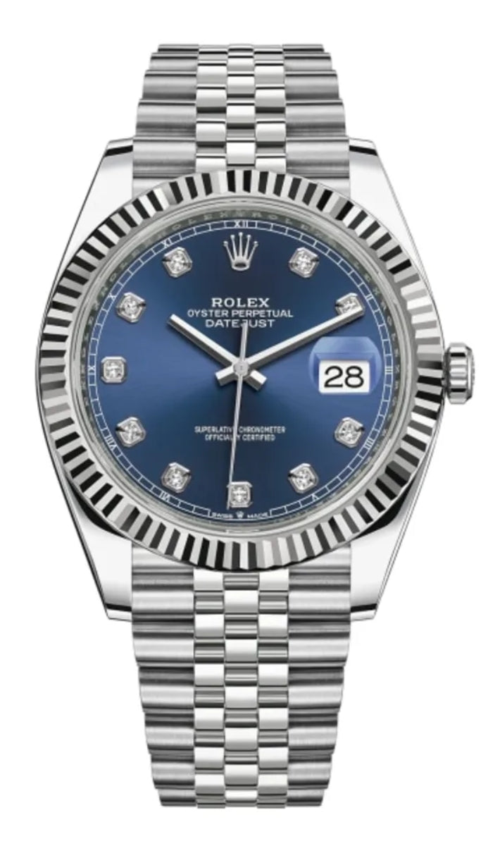 Rolex Datejust 41 Blue Diamanten Dial