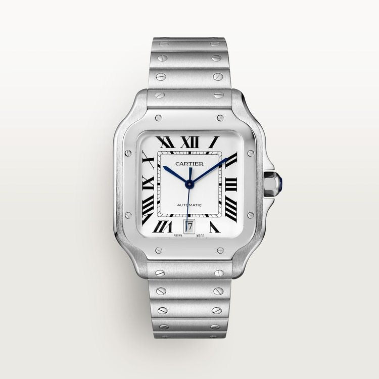 Cartier Santos de Cartier Large model Silvered opaline dial 39.8 mm