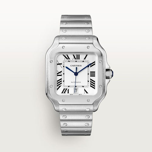 Cartier Santos de Cartier Large model Silvered opaline dial 39.8 mm