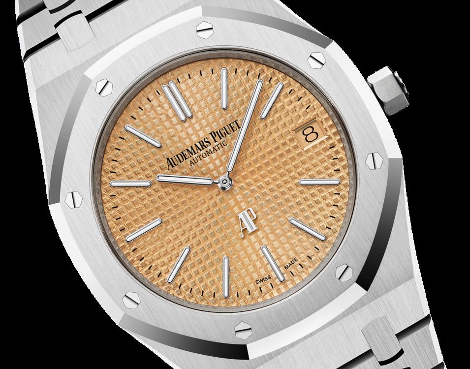 Audemars Piguet ROYAL OAK “JUMBO” EXTRA-THIN Pink Gold-toned Dial 39mm
