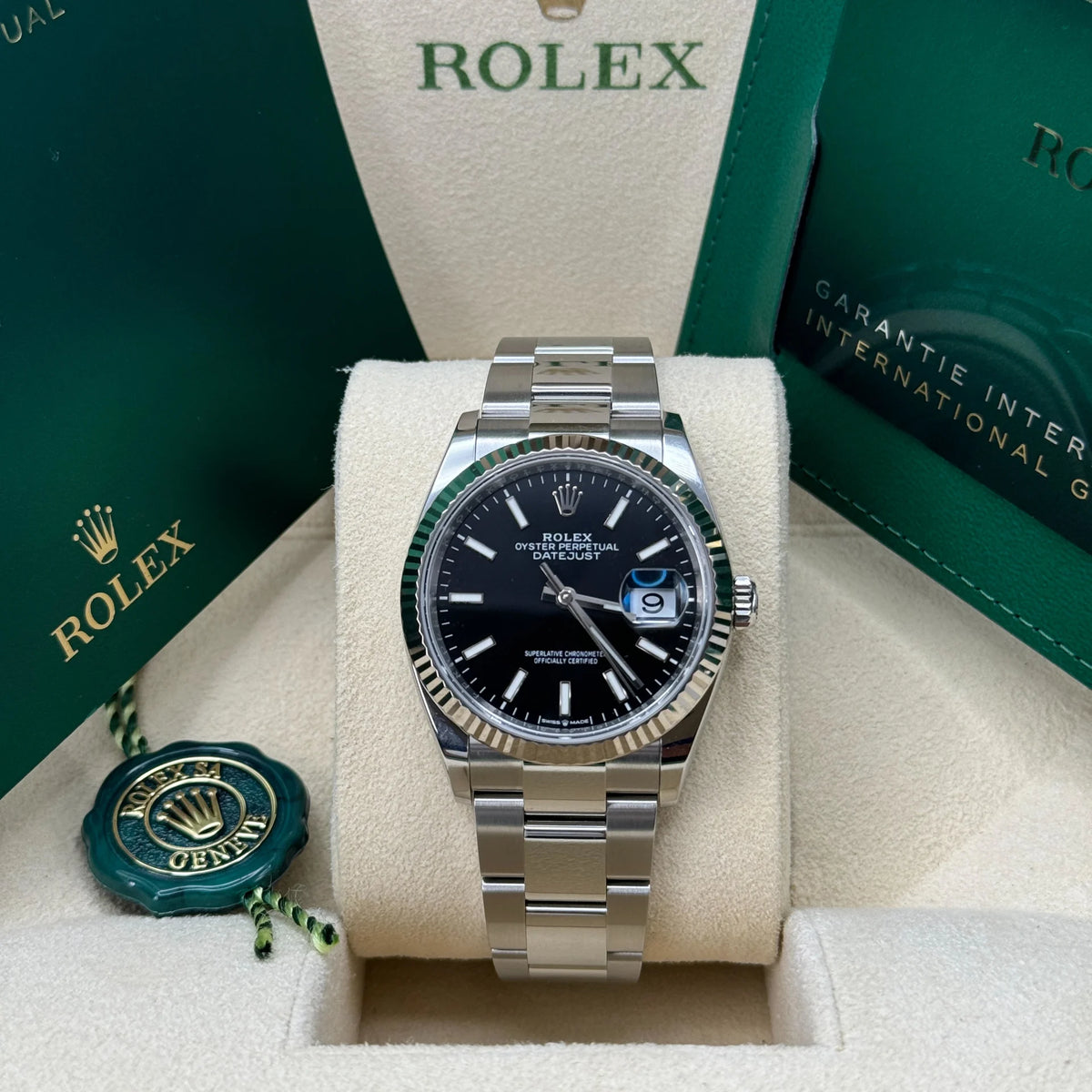 Rolex Datejust 36 Black Index Oyster Bracelet -0016
