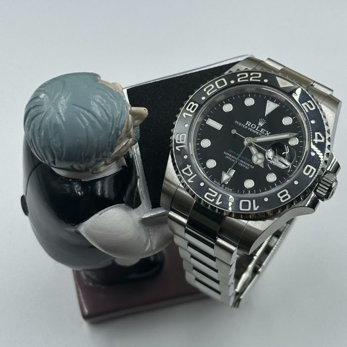 Rolex GMT Master ll Automatic Schwarzes Zifferblatt Edelstahl M126710GRNR-0004