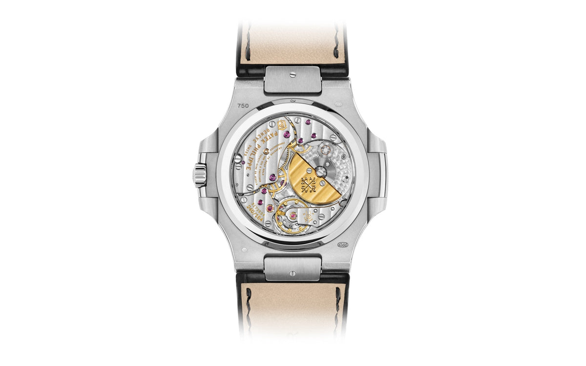 Patek Philippe Nautilus Date, Moon Phases , 18k Weißgold, 40mm
