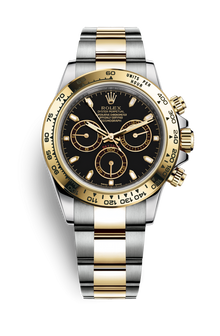 Rolex Daytona Two Tone Schwarzes Zifferblatt 40mm -0004