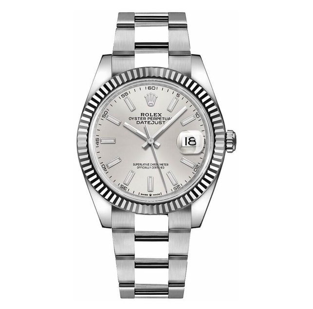Rolex Datejust 41 Silbernes Zifferblatt Oyster Bracelet -0003