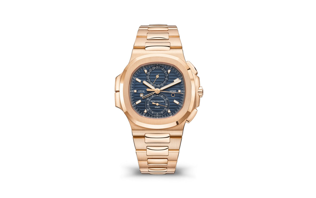 Patek Philippe Nautilus Travel Time Chronograph , 18k Roségold, 40,5 mm