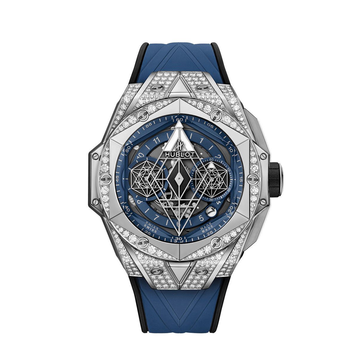 Hublot Big Bang SANG BLEU II Titan BLUE PAVÉ