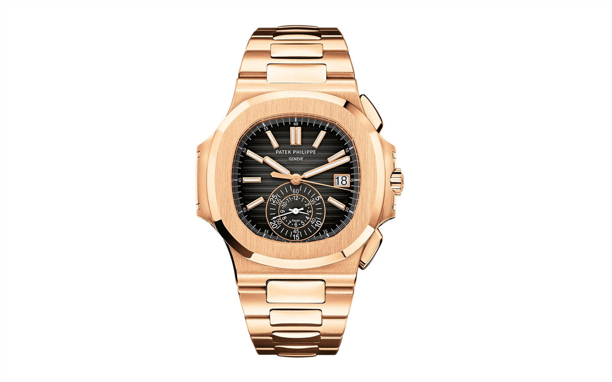Patek Philippe Nautilus Flyback Chronograph, Date , 18k Roségold, 40,5 mm