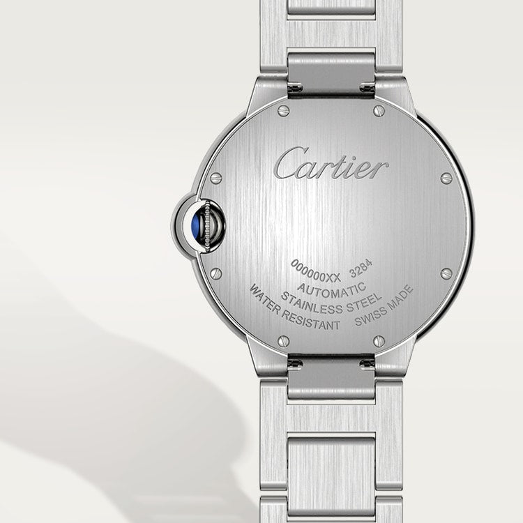 Cartier Ballon Bleu de Cartier Silver guilloché dial 36 mm