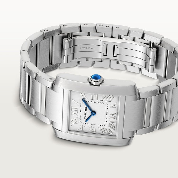 Cartier Tank Française Medium model Silvered dial 32 mm