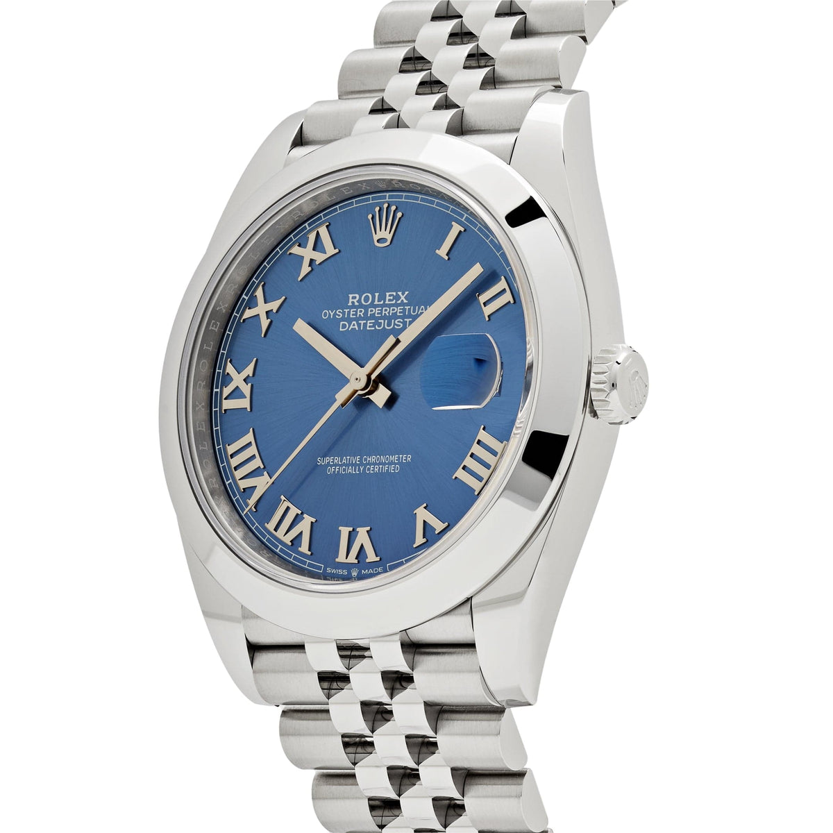 Rolex Datejust 41 Edelstahl Blue Roman Dial Jubilee Bracelet