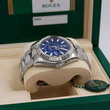 Rolex Sky-Dweller Blaues Zifferblatt Edelstahl -0003 Oyster Replica