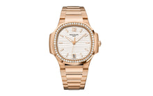 Patek Philippe Nautilus Ladies Automatic , 18k Roségold and Diamanten, 35,2mm