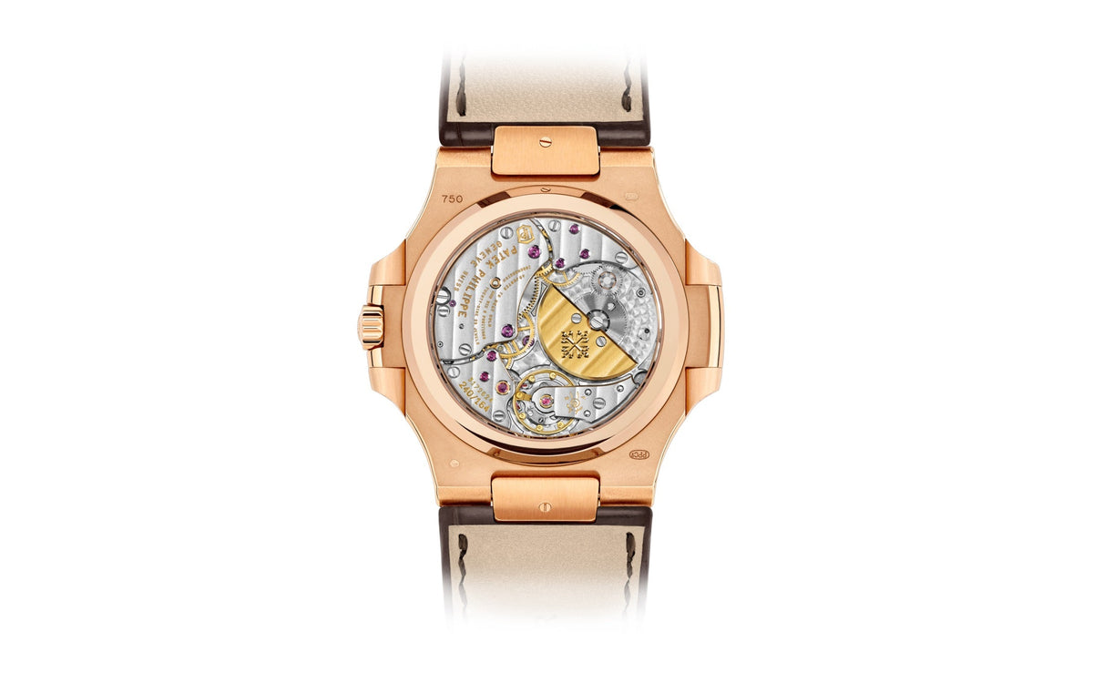 Patek Philippe Nautilus Date, Moon Phases , 18k Roségold, 40mm
