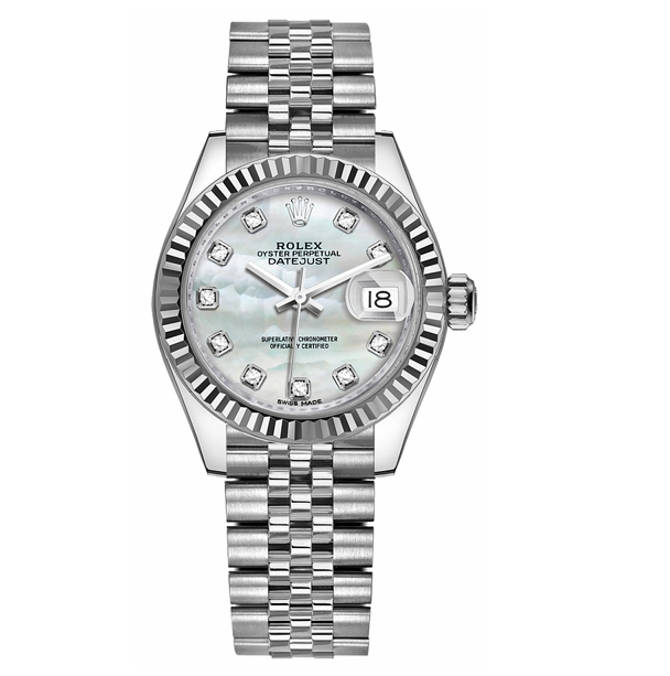 Rolex Lady-Datejust 28 Mother of Pearl Diamanten Dial -0009