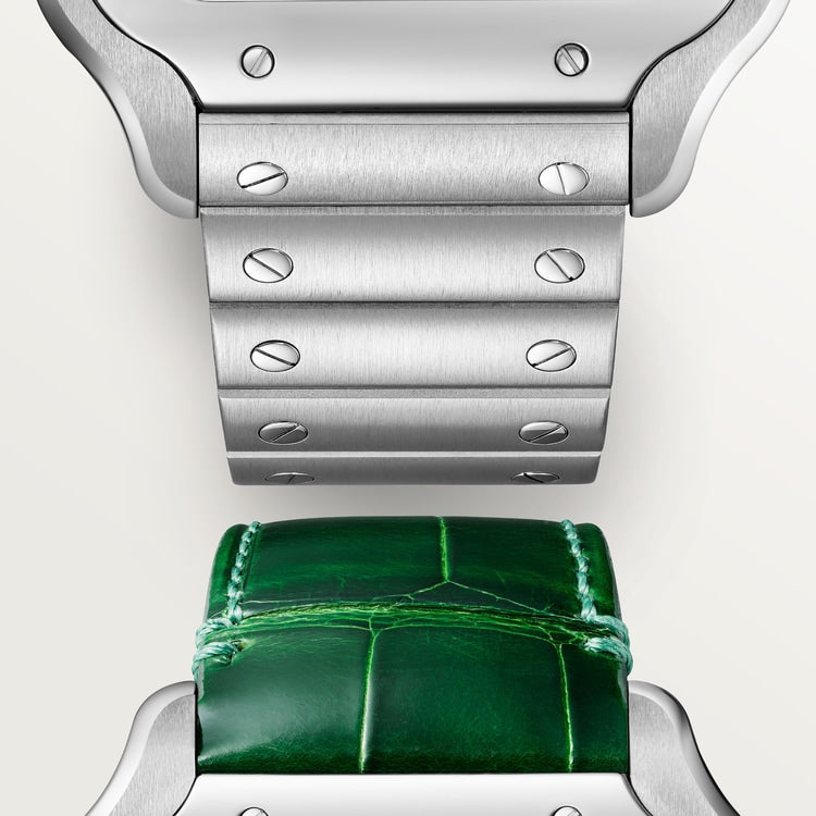 Cartier Santos de Cartier Large model Graduated Grünes Zifferblatt 39.8 mm