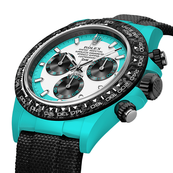 Rolex Daytona Dew Collection CarboQuartz Celeste Invert Premium Super Carbon Fiber Customized Edition Cos
