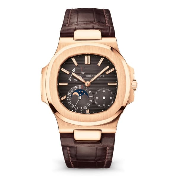 Patek Philippe Nautilus Date, Moon Phases , 18k Roségold, 40mm