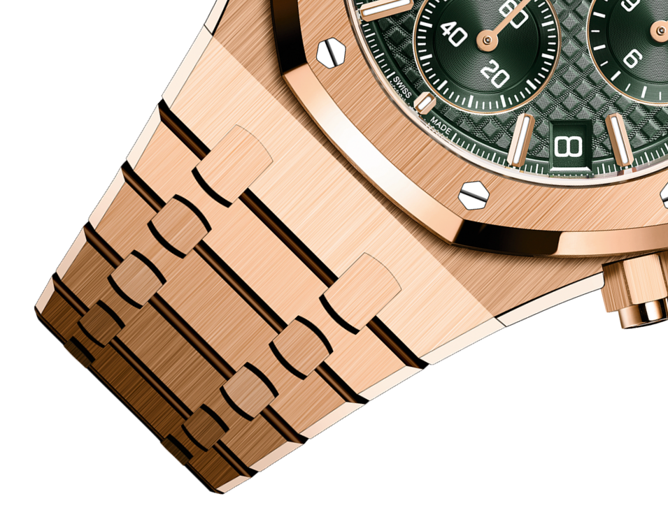 Audemars Piguet ROYAL OAK Pink Gold Khaki Grünes Zifferblatt CHRONOGRAPH 41mm