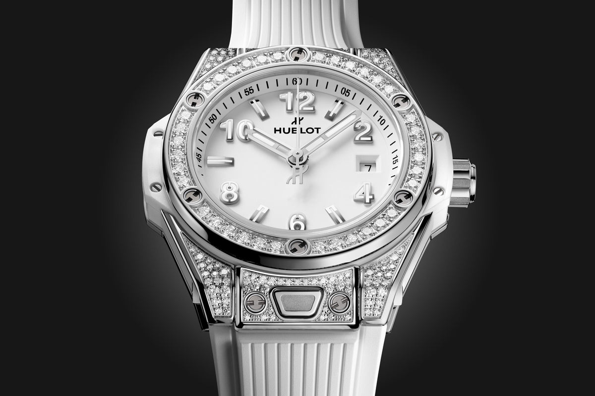 Hublot Big Bang ONE CLICK Edelstahl WHITE PAVÉ