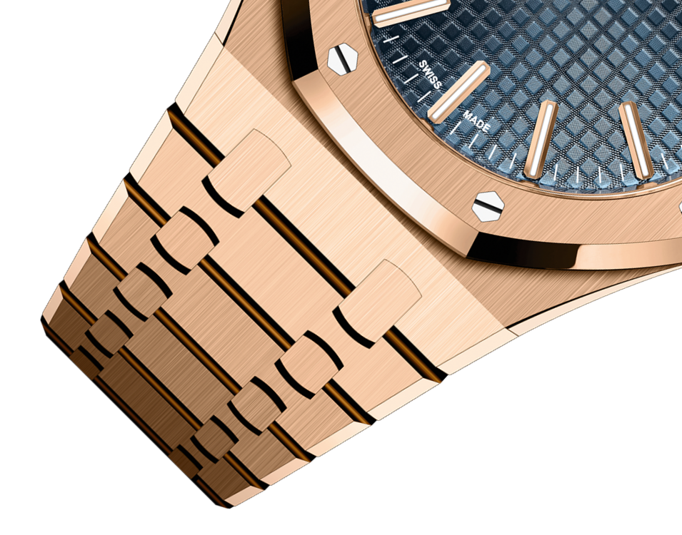 Audemars Piguet ROYAL OAK Pink Gold “Bleu nuit nuage 50” Dial 41mm