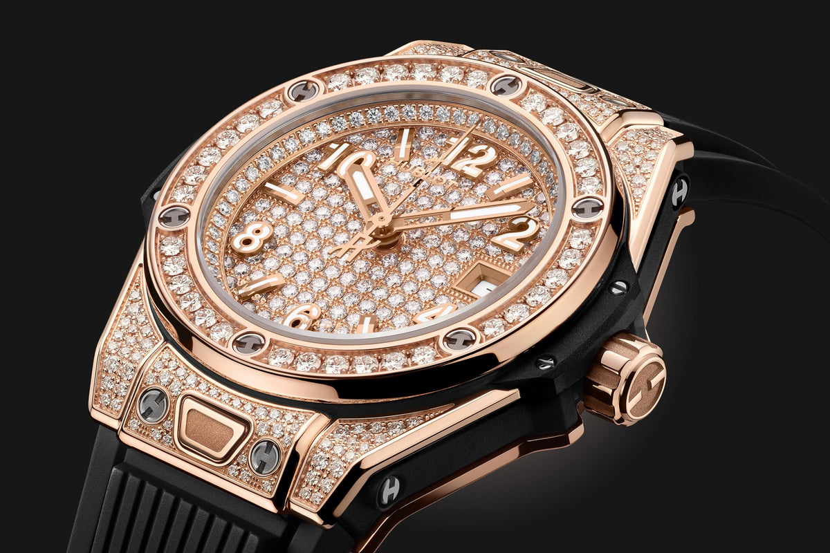 Hublot Big Bang ONE CLICK KING GOLD FULL PAVÉ