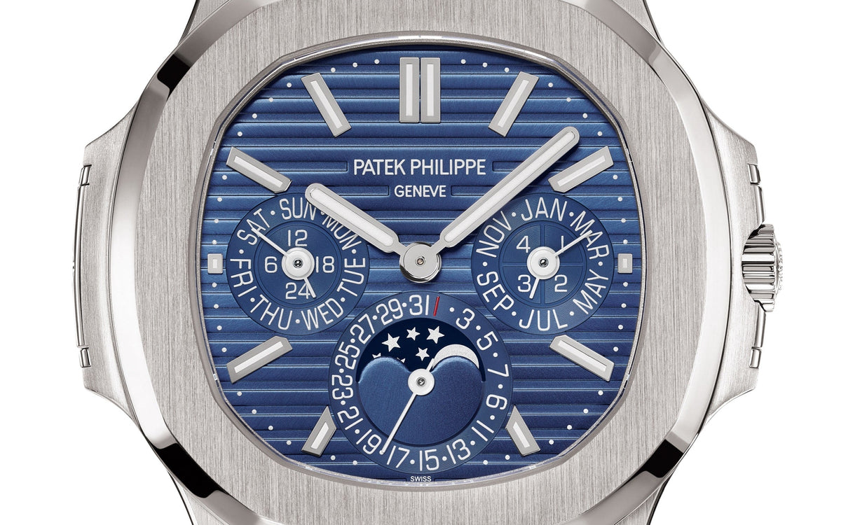 Patek Philippe Nautilus Perpetual Calendar , 18k Weißgold, 40mm