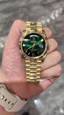 Rolex 2024 Day-Date Grünes Zifferblatt Gelbgold Bracelet