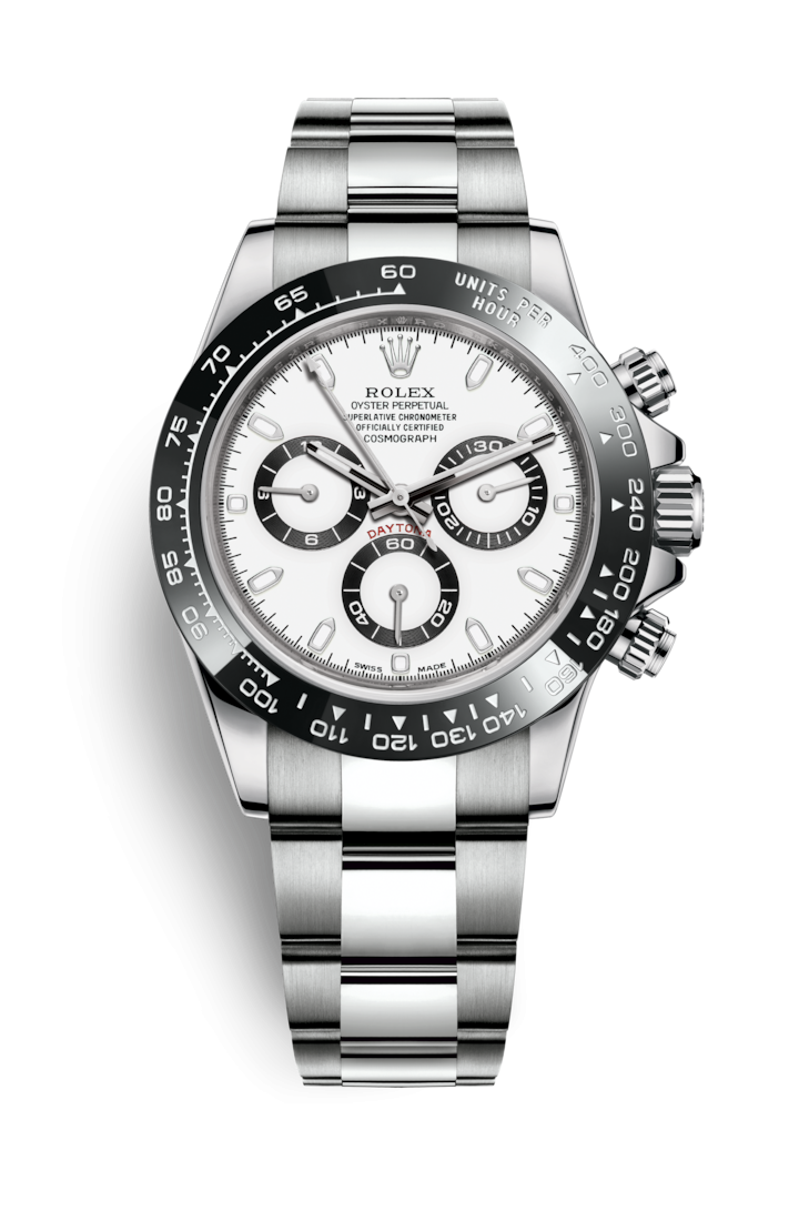 Rolex Daytona PANDA Weißes Zifferblatt 40mm -0001