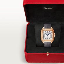 Cartier Santos de Cartier Medium model Opaline Silbernes Zifferblatt 35.1 mm