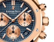 Audemars Piguet ROYAL OAK Pink Gold Blaues Zifferblatt CHRONOGRAPH 41mm