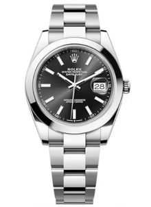 Rolex Datejust 41 Edelstahl Schwarzes Zifferblatt