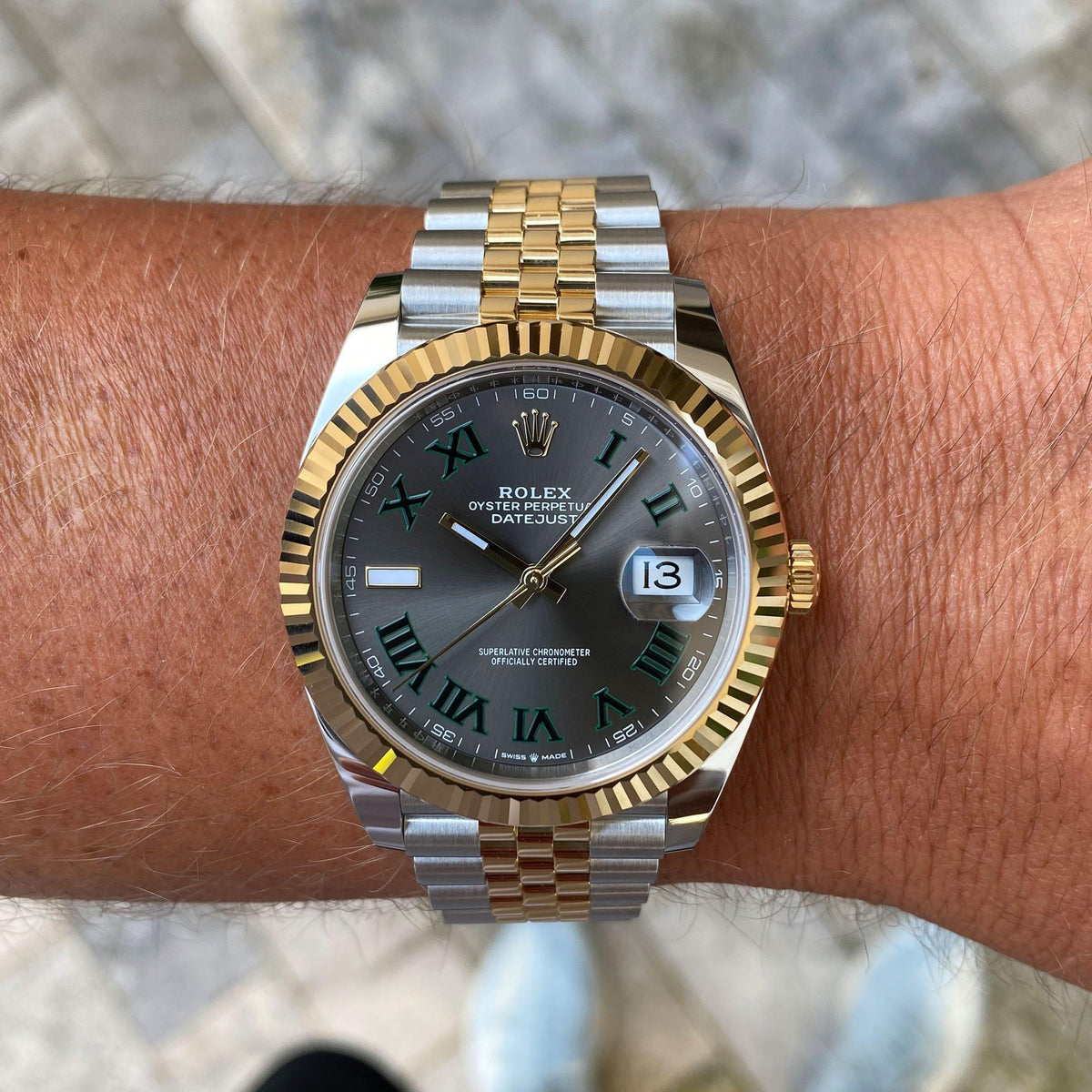 Rolex Datejust 41 horloge: Oystersteel-staal en Geelgoud