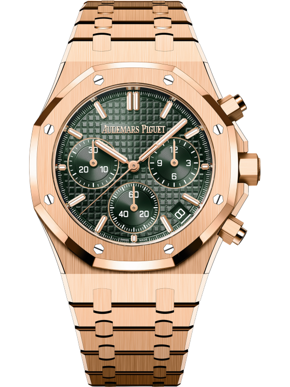 Audemars Piguet ROYAL OAK Pink Gold Khaki Grünes Zifferblatt CHRONOGRAPH 41mm