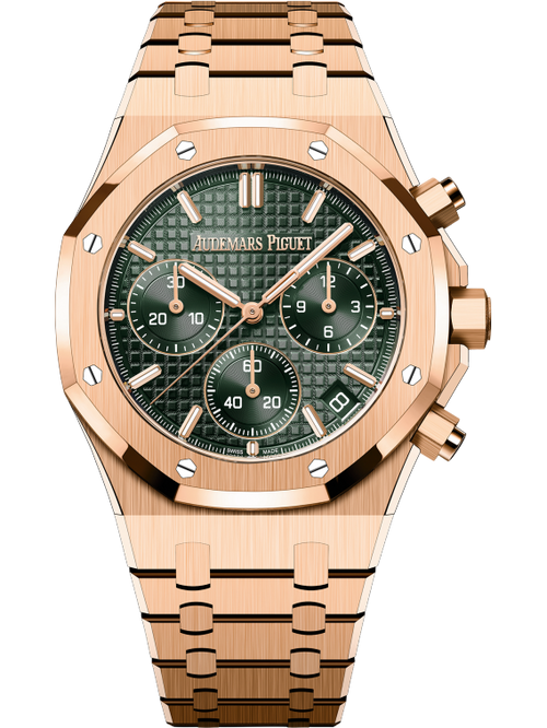Audemars Piguet ROYAL OAK Pink Gold Khaki Grünes Zifferblatt CHRONOGRAPH 41mm