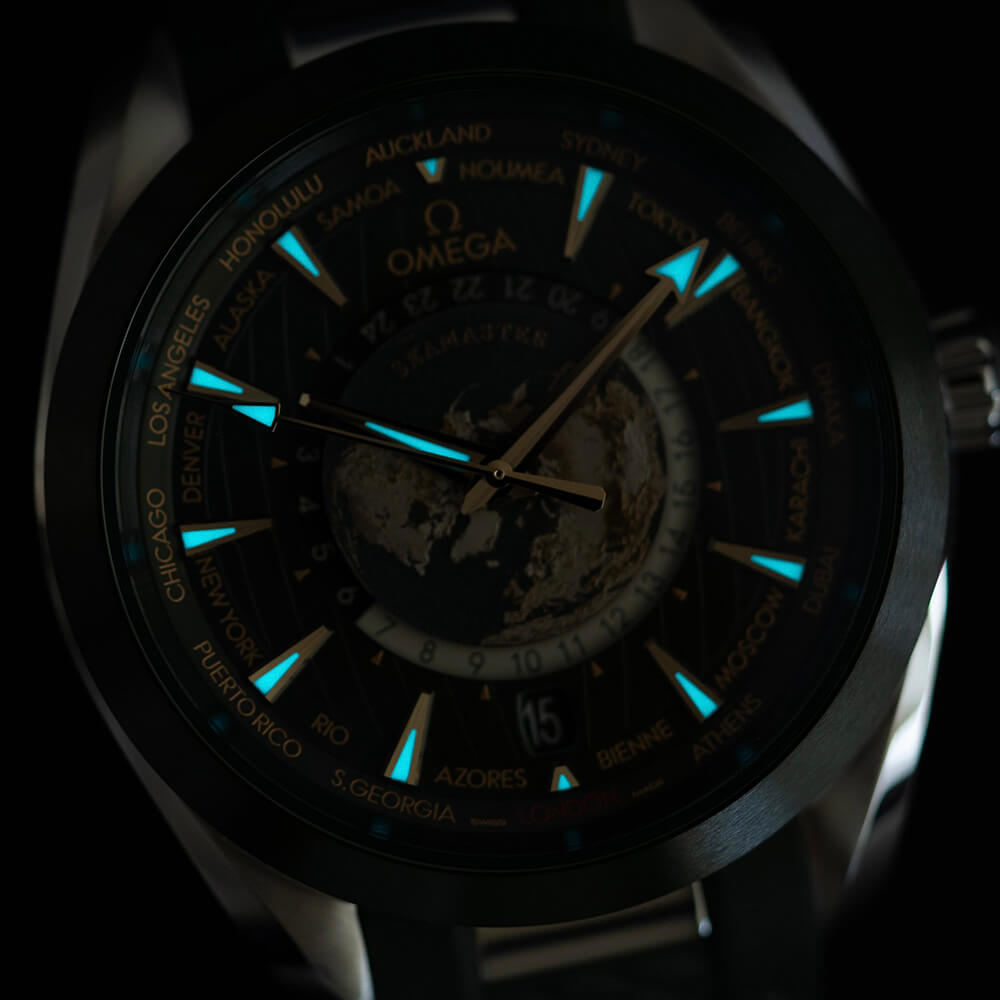 Omega Seamaster Aqua Terra 150m Co‑axial Master Chrono GMT 43