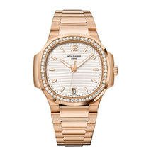 Patek Philippe Nautilus Ladies Automatic , 18k Roségold and Diamanten, 35,2mm