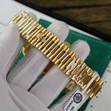 Rolex Day-Date Gelbgold Green Ombre Roman Numeral Dial Diamanten Bezel Replica