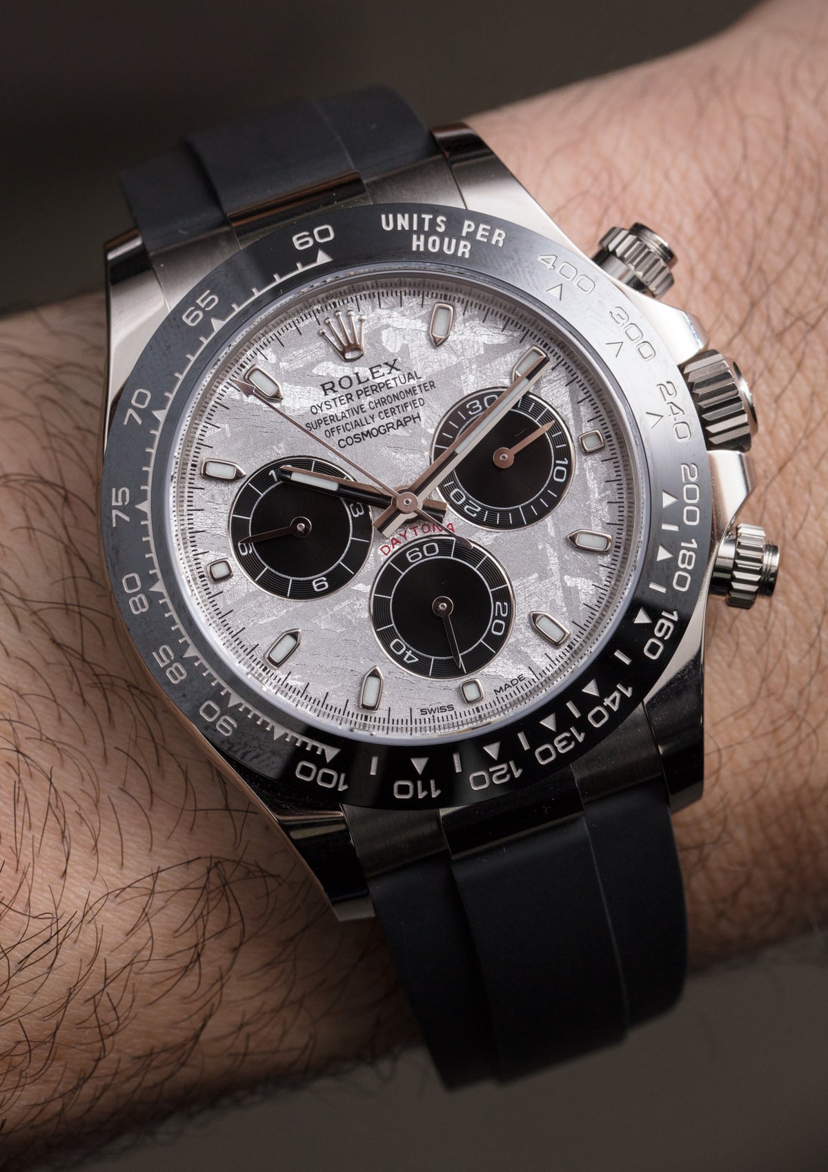 Rolex Cosmograph Daytona Weißgold Meteorite Replica