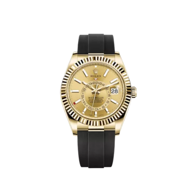 Rolex Sky-Dweller Gelbgold Champagne Dial