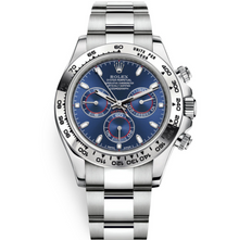 Rolex Cosmograph Daytona Blue Index Oyster Weißgold