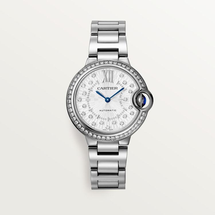 Cartier Ballon Bleu de Cartier Matte silvered sunray-brushed dial 33 mm