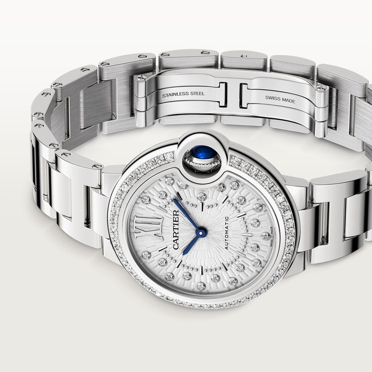 Cartier Ballon Bleu de Cartier Matte silvered sunray-brushed dial 33 mm