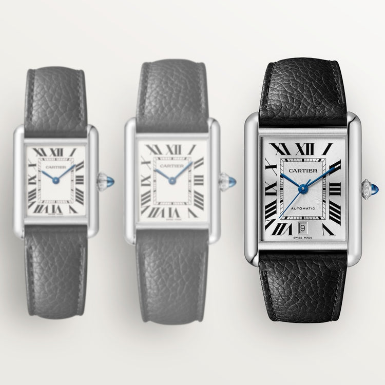 Cartier Tank Must Extra-large model Silvered flinqué dial 41 mm