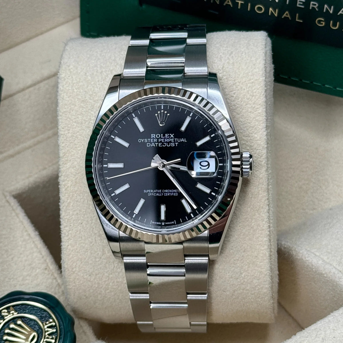 Rolex Datejust 36 Black Index Oyster Bracelet -0016